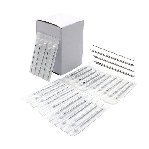 100pcs Piercing Needles Mixed 12g 14g 16g 18g 20g Sterile