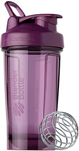 BlenderBottle Shaker Bottle Pro Series Perfect for Protein Shakes and Pre  Workout, 24-Ounce, Black