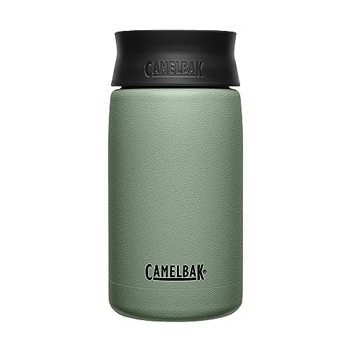  CamelBak Hot Cap Travel Mug, Insulated Stainless Steel, Perfect  for taking coffee or tea on the go - Leak-Proof when closed - 12oz, Black :  Home & Kitchen