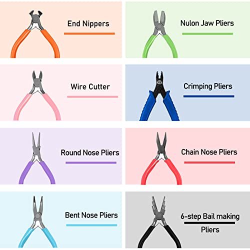 6 Pcs Jewelry Making Pliers Tools Micro Jewelry Pliers Set for Jewelry  Repair Wire Wrapping Crafts Jewelry Making Supply 