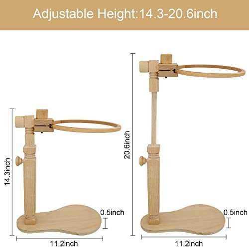 jasvelly adjustable embroidery stand, rotated cross stitch hoop