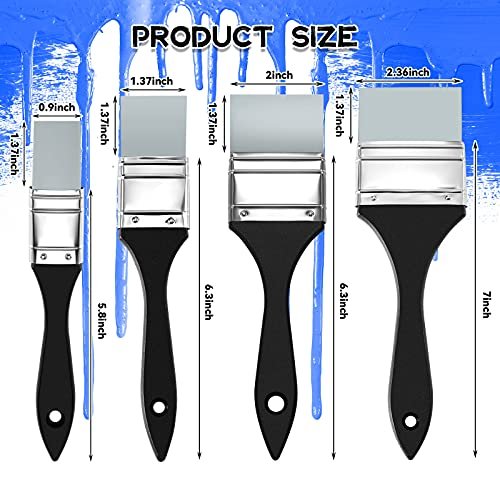  4 Pieces Silicone Paint Brush Set Color Shapers
