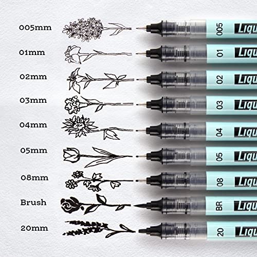 Ohuhu Kohala Liquid Fineliner Drawing Pens,9 Pack – ohuhu