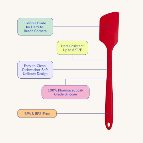 Silicone Spatula, 11 Inch