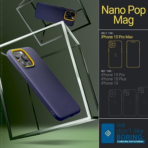 Caseology Nano Pop Mag For Iphone 15 Pro Max Case 5G [Dual Layer Silicone  Case Compatible With Magsafe] Military Grade Drop Tested (2023) - Blueberry  - Imported Products from USA - iBhejo