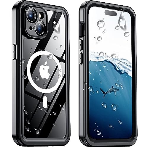 Temdan Magnetic For Iphone 15 Plus Case Waterproof Built In Screen