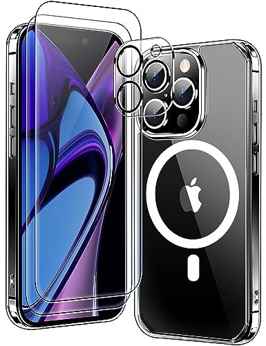 Mozoter Magnetic For Iphone 15 Pro Max Case Clear Compatible