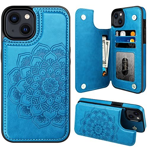 Mmhuo For Iphone 15 Plus Case With Card Holder, Flower Magnetic Back Flip Case  For Iphone 15 Plus Wallet Case For Women, Protective Case Phone Case F -  Imported Products from USA - iBhejo