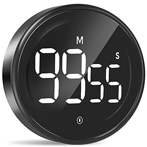 Kitchen Timer, Newentor Digital Productivity Timer with Alarm Clock, Kids  Timers Count Up and Countdown with 1, 3, 5 Min Preset, Desk Timers for