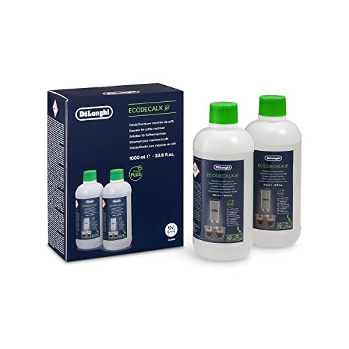 De'Longhi Eco Descaler Set Of 2, Two Bottles, Clear - Imported