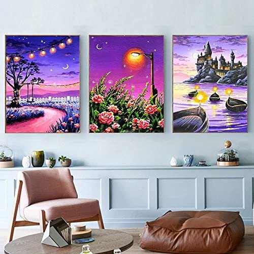 Adult Diamond Painting Kit For Beginners, 5d Diamond Art Sets With Full  Drill Round Diamonds, Home Wall Decor Gift, Flower Design, 12x16 Inches