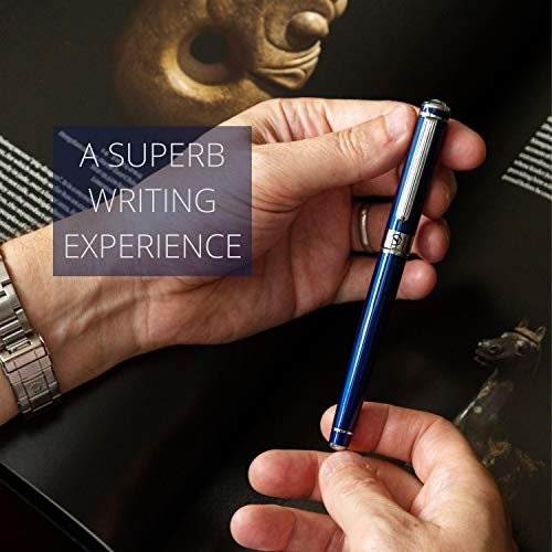 Scriveiner Silver Chrome Rollerball, Award Winning Luxury Pen