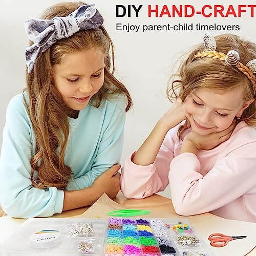  Redtwo 6200 Pcs Clay Beads Bracelet Making Kit, Flat Round  Polymer Heishi Friendship Bracelet Jewelry Kit with Charms and Elastic  Strings for Girls 8-12 Gifts for Kids : Arts, Crafts & Sewing
