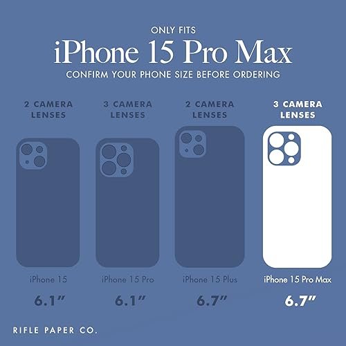 Rifle Paper Co Apple iPhone 14 Pro Max Garden Party Blue w/MagSafe