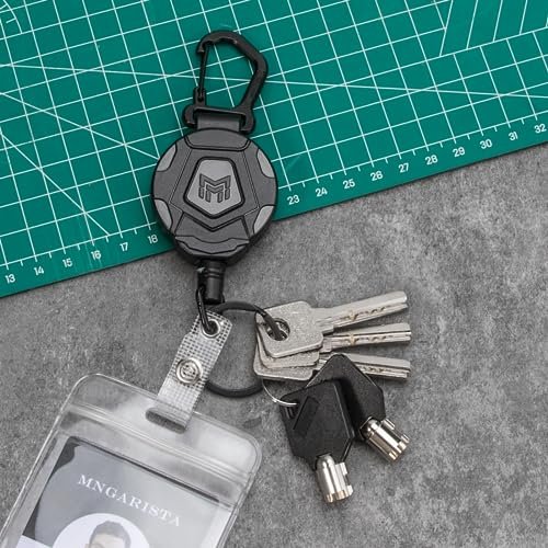 Keychain with clearance retractable cord