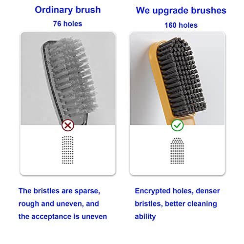 Household Cleaning Scrub Brush Soft Bristle Laundry Brush Shoe Stain  Remover Brush Cleaning Supplies Set Comfort Grip Nylon Brushes for Fabric  Clothes