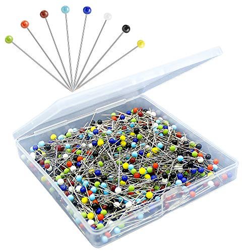 500Pcs Sewing Pins For Fabric, Straight Pins With Colored Ball Glass Heads  Long 1.5Inch, Quilting Pins For Dressmaker, Jewelry Diy Decoration, Craft -  Imported Products from USA - iBhejo