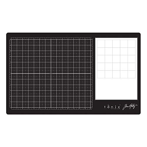 Tim Holtz Glass Cutting Mat - Large Work Surface With 12X14 Measuring Grid  And Palette For Paint, Ink, And Mixed Media - Art And Craft Supplies -  Imported Products from USA - iBhejo