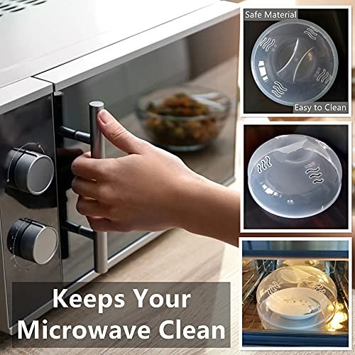 Microwave Splatter Cover, Microwave Food Cover with Steam Vents