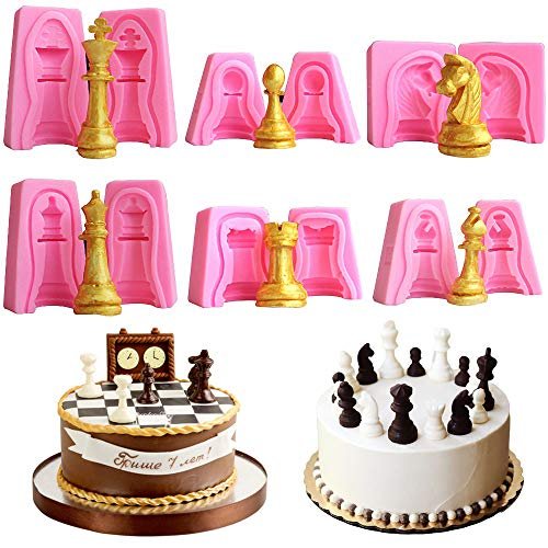 Set Of 6 3D International Chess Piece Chocolate Candy Mold Kit, Chess  Silicone Cake Cupcake Fondant Decorating Tool, Beeswax Candle Soap Crayon  Melt - Imported Products from USA - iBhejo