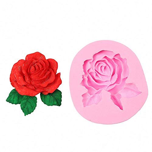 2Pcs 3D Rose Silicone Molds, Rose Flower Chocolate Fondant Candy Mold Cake  Decorating Tools Candle Making Supplies Soap Epoxy Resin Wax Melt Mold -  Imported Products from USA - iBhejo