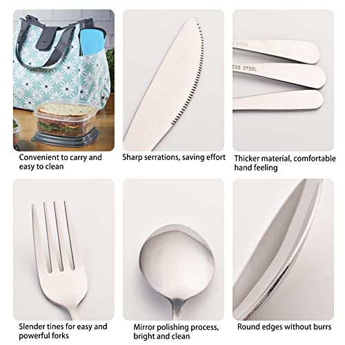 Silverware Set 3pcs travel Portable Tableware Flatware Stainless