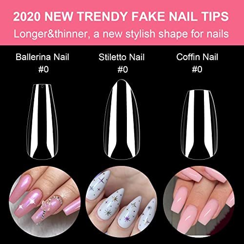 Detachable Long Ballerina Coffin False Nails 1 Wearable Full Cover Press On  Decorations From Qinjinqiu, $31.18 | DHgate.Com