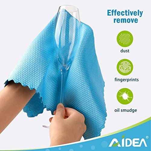 Aidea Microfiber Cleaning Cloths, 8Pk-Multi-Purpose Cleaning Cloth,  Microfiber Polishing Cleaning Cloth, Car Window Wipes, Streak Free Windows  & Mirr - Imported Products from USA - iBhejo