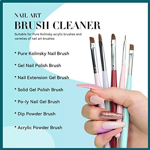 Nail Art Brushes Cleaner Gel And Gel Nail Brushes Cleaner For Acrylic  Application Can Quickly Dissolve Residues With One Brush One Cup