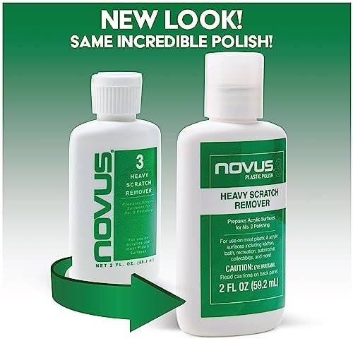 NOVUS 7082 | Heavy Scratch Remover #3 | 8 Ounce Bottle