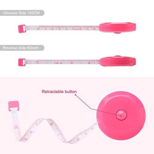 Retractable Sewing Tape Measure 60 inch Tailor Seamstress for Arts