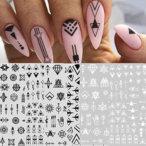 Gave some geometric nail art a shot, featuring thermals for some extra  flair! : r/RedditLaqueristas