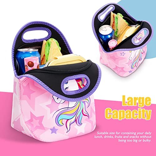 WERNNSAI Space Lunch Box - Insulated Lunch Bag for Boys Kids