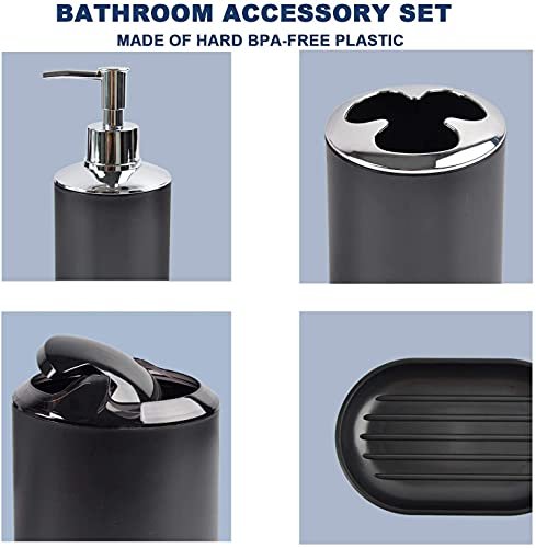 6 Piece Bathroom Accessory Set
