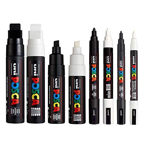  Uni Posca Paint Marker Pen PC-5M , Medium Point, White