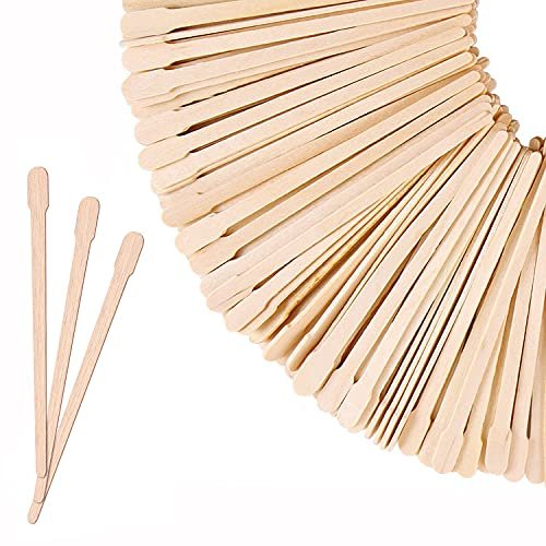 Mibly Wooden Wax Sticks - Eyebrow, Lip, Nose Small Waxing Applicator Sticks  For Hair Removal And Smooth Skin - Spa And Home Usage (Pack Of 200) -  Imported Products from USA - iBhejo