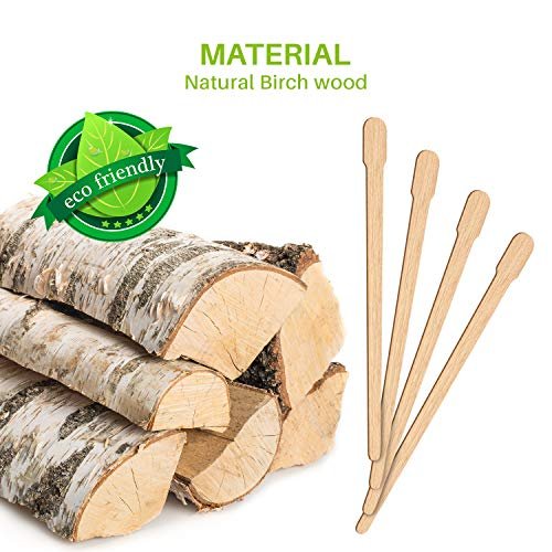 Mibly Wooden Wax Sticks - Eyebrow, Lip, Nose Small Waxing Applicator Sticks  For Hair Removal And Smooth Skin - Spa And Home Usage (Pack Of 200) -  Imported Products from USA - iBhejo