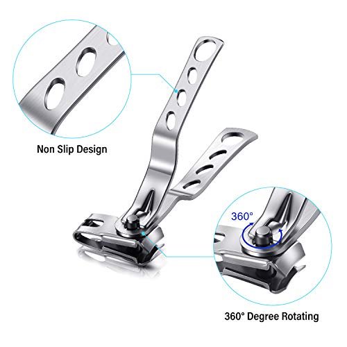 3 Pack Toe Nail Clippers Set Manicure Finger Nail Clipper Cutter