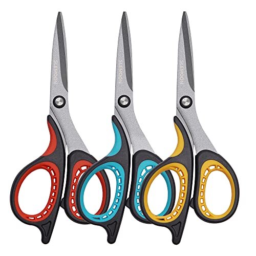 3pcs Stainless Steel Scissors For Office, Handicrafts And Household Use