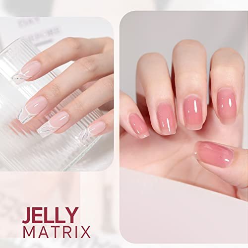 Uv Gel Nail Polish Clear Pink White | Clear Nude Pink Gel Polish - 15ml Nail  - Aliexpress