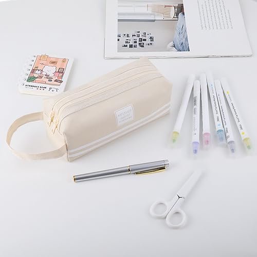Zannaki Big Capacity Storage Pouch Marker Pen Pencil Case Simple Stationery  Bag Box Art Tool 