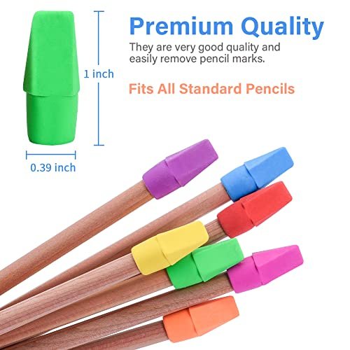 Eraser Caps, Pencil Top Erasers, Pencil Cap Erasers, Eraser Tops, Color  Pencif