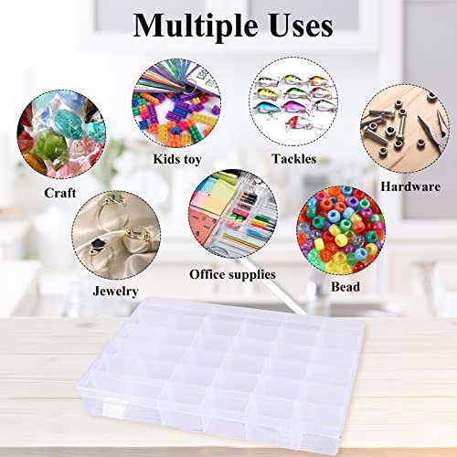 Sghuo 3 Pack Plastic Organizer Box 36 Grids, Craft Organizer Storage With  Adjustable Dividers, Bead Organizer, Fishing Tackles Box, Jewelry Box With  - Imported Products from USA - iBhejo