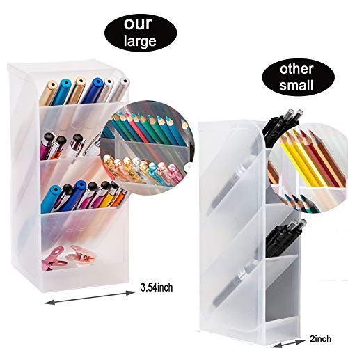 Ctcwsh Yaoyue Large Size Durable Strong Set Of 5Pcs Desk Pen Organizer - Pen  Holder Cup Makeup Marker Pencil Storage For Office School Home Supplies -  Imported Products from USA - iBhejo