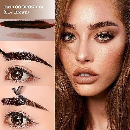 3 Colors Waterproof Eyebrow Tattoo Gel – Santa Cruz Astro Bazar