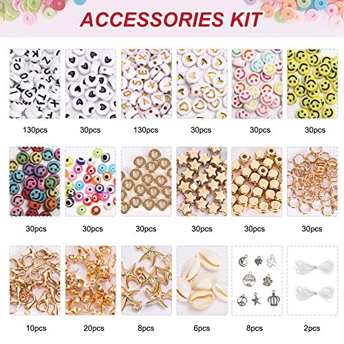 Quefe 10800Pcs Clay Beads For Bracelet Making Kit, 108 Colors Polymer  Heishi Beads For Girls 8-12, Letter Beads For Jewelry Making Kit, For  Preppy, G - Imported Products from USA - iBhejo