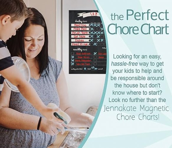 Jennakate Chore Chart For 2 Kids Multiple Child Behavior Reward Chart,  Magnetic Dry Erase For Fridge (2 Pack 11X14 Chore Charts) - Imported  Products from USA - iBhejo