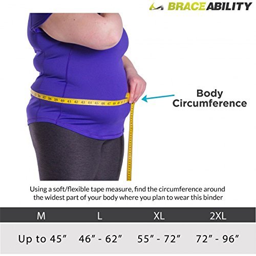 Braceability 2XL Plus Size Bariatric Abdominal Stomach Binder | Obesity Girdle