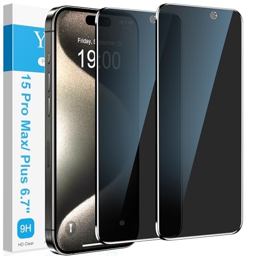3 Pack] ArmorSuit for iPhone 15 Plus (6.7 in) Tempered Glass Screen P