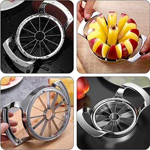 Apple Slicer Upgraded Version 12-Blade Large Apple Corer Stainless Ste